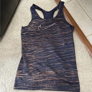 Dark grey and gold Nike tank top